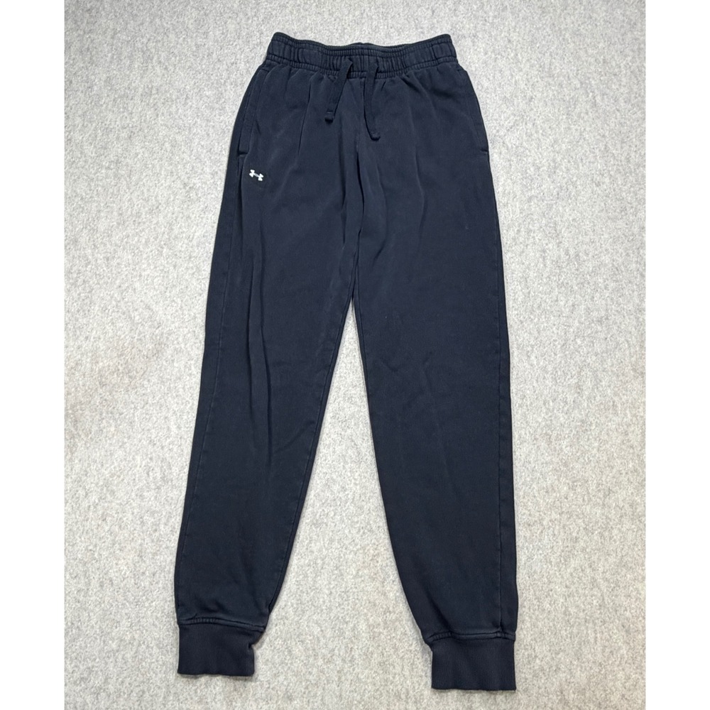 Under Armour Sweatpants Jogger Mens Small Black Athleisure Sporty Loungewear